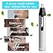 Nose Hair Trimmer - Electric Eyebrow and Facial Hair Clippers 4 in 1 Rechargeable Mute Motor Waterproof Ear and Nose Hair Trimmer Double-Edge Stainless Steel Blades Tool, Christmas Gift for Men