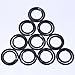 Shappy Flat Key Rings Metal Keychain Rings Split Keyrings for Home Car Keys Attachment, 1 and 1.25 Inch, Black, 20 Pieces