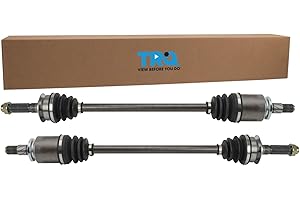TRQ Rear CV Axle Shaft Assembly Set Compatible with 2009-2018 Subaru Forester 2011-2014 Impreza 2010-2014 Legacy Outback