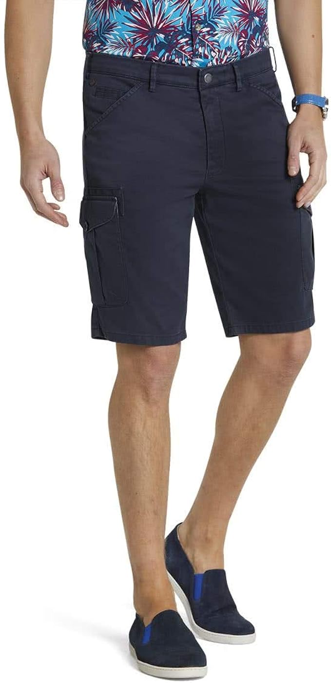 MEYER Men Pants BOrlando Cotton 13133 Navy SuperStretch Cargo