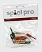 Spiel Pro - 12 Spare Cribbage Pegs - 3 Each Orange, Green, White, Clear