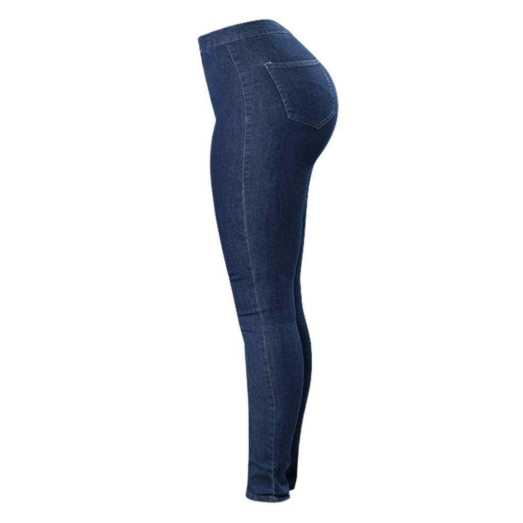 women's pull on denim jeggings