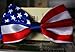 American Flag Bow Tie - Handmade Dog or Cat Handcrafted Bow Tie Including Collar