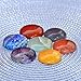 Set of 7 Disc Chakra Set - Chakra Stones - Reiki Healing Crystal 7 Chakra Stones (32mm)