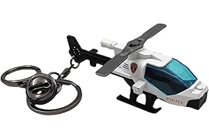 Pouoir Helicopter Keychain Military Aircraft Key Chain for Car Keys Metal Copper Pendant Bag Key Ring Accessories