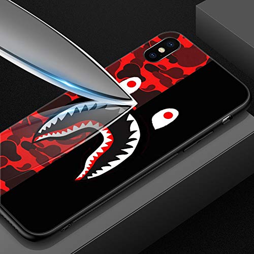 Goodsprout Iphone Xr Case Shark Face Iphone Xr Cases For Girls Lady Men Boy Shockproof Anti Scratch Case For Apple Cases For Apple Xr 6 1 Inch Red Black Camo Pricepulse