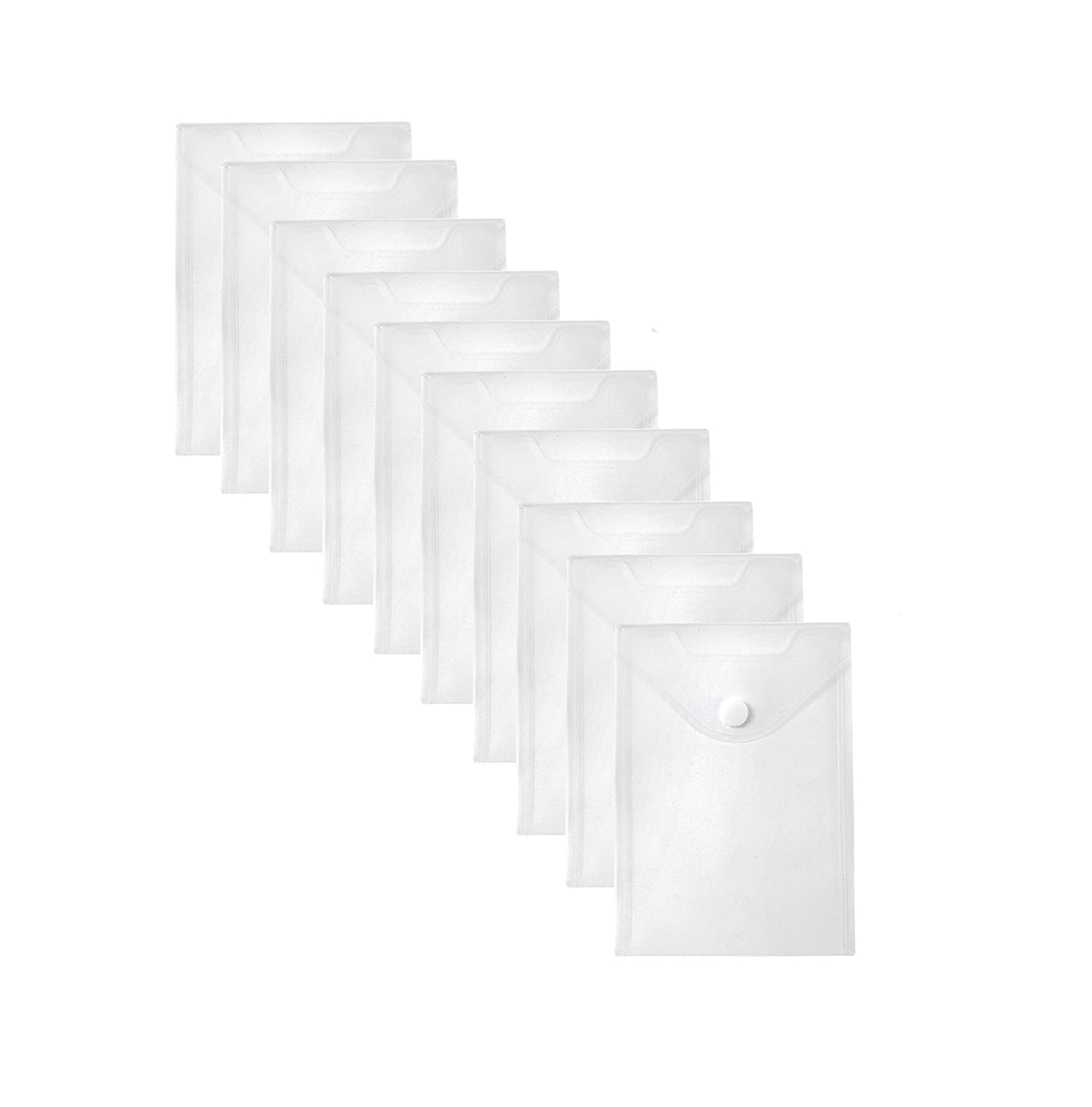 YESSART 7x9 Clear Plastic Envelopes Hook Loop
