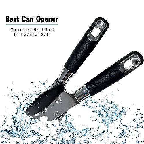 image for Dimoxii Manual Can Opener Smooth Edge, Handheld Bottle Tin Opener, Foo