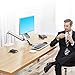 NB North Bayou Sit Stand Desk Converter Height Adjustable Standing Desk Workstation for 22''-35'' Monitor Mount Arm with Keyboard Tray FC35 (White-for 22''-35'' Monitor Within 6.6~19.8 lbs)
