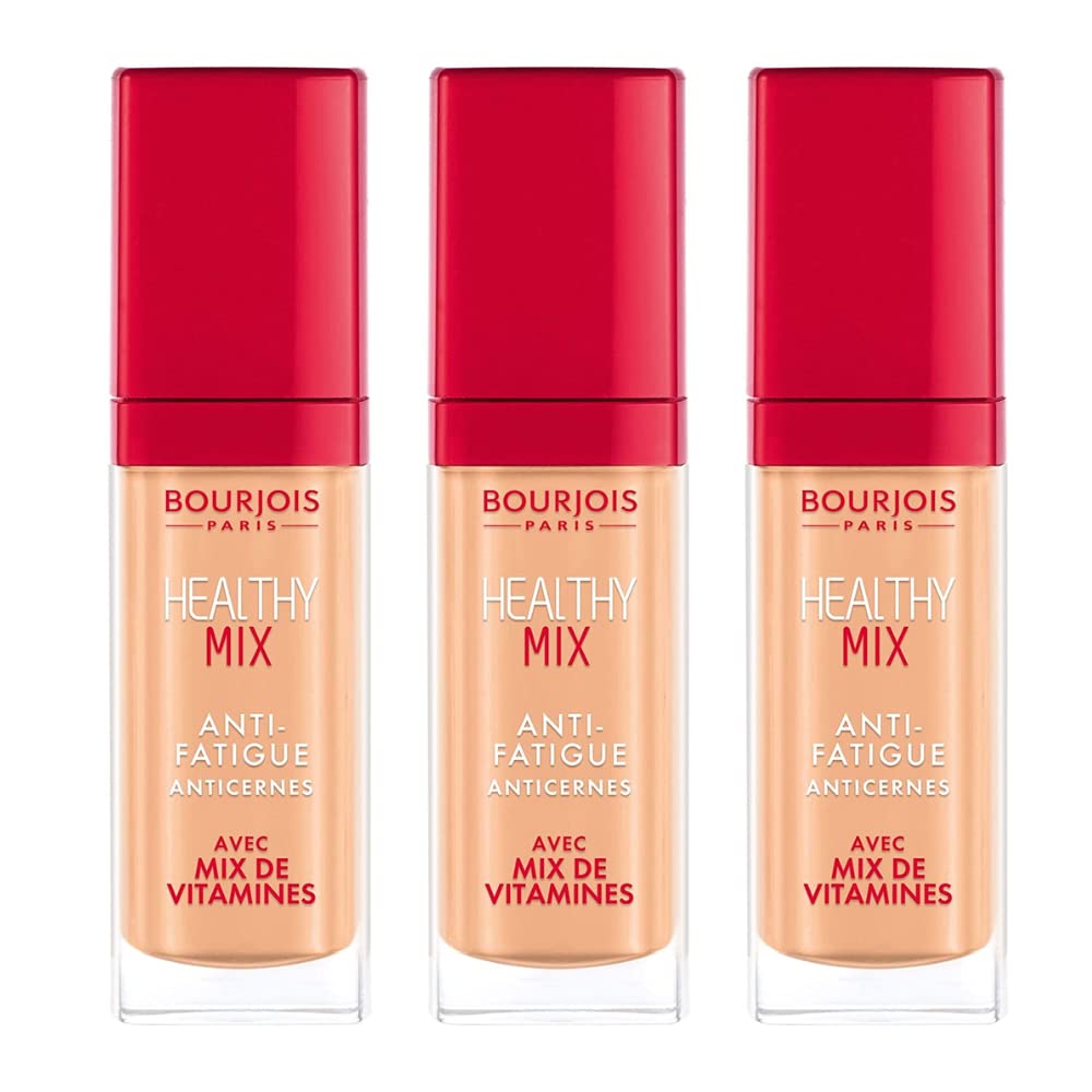 3 x Bourjois Healthy Mix Anti Fatigue Concealer 7.8ml - 54 Golden Beige