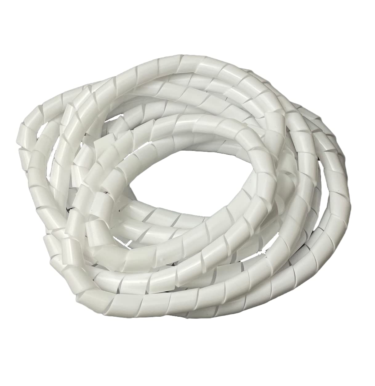 On1shelf® Cable Tidy Spiral Wrap, White- 12mm (5m)