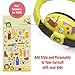 Noise Cancelling Baby Ear Protection Baby Earmuffs ~ Protect Infants and Kids Hearing with Safe, Sound Proof Baby Ear Muffs ~ Comfort Fit + Bonus Travel Bag and Stickers by ROMS Baby (Yellow)