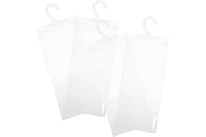 Zerodeko 4pcs PVC Handicap Placard Storage Bag 270mm X 127mm Parking Sign Holder Pouch for Car Display