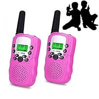 JRD&BS WINL Toys for 3-12 Year Old Boys, Walkie Talkies for Kids Toys for 3-12 Year Old Girls,1Pair(Pink)