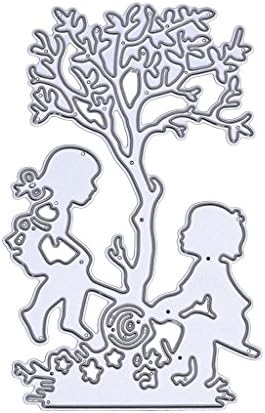 JUA PORROR Metal Kid Seesaw Cutting Dies Stencil Scrapbook DIY Album Paper Card Craft