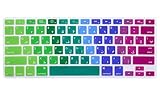 HRH Persian Farsi Silicone Keyboard Cover Skin for MacBook Air 13,MacBook Pro 13/15/17 (with or w/Out Retina Display, 2015 or Older Version)&Older iMac USA Layout Keyboard Protector-Rainbow
