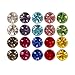 BMC 10pc Multicolor Sparkling Fashion Crystal Round Magnetic Clip On 5mm Stud Earring Set for Men/Women