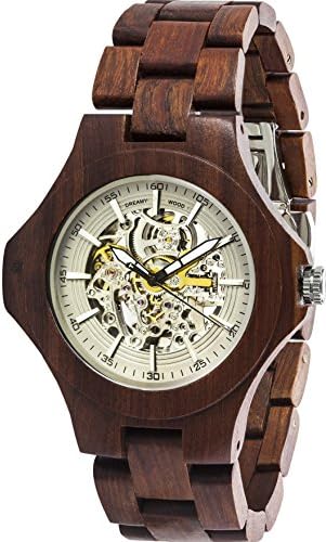 Unisex Automatic Mechanical Wooden Watch-100% Natural Cherrywood-Best Wooden Watches-Dreamy Wood Watch