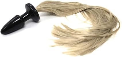 Image: https://images-na.ssl-images-amazon.com/images/I/51OgQ8hWrPL._AC_SX425_.jpg Amazoncom BDStyle Horse Tail Anal Plug Blonde Style Faux Hair Health Personal Care