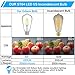MAXvolador Edison Bulb, Dimmable Vintage LED Filament Light Bulbs Daylight White 5000K, 4W ST64 LED Lights 40W Equivalent, E26 Base, Pack of 12