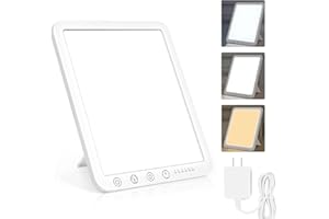 Sotipevs Light Therapy Lamp - 15,000 Lux Sun Lamp, UV-Free Therapy Light with 3 Color Temperature 6 Timer Daylight Lamp with Memory Function, Touch Control Happy Lamp Home/Office Use As Lift Mood