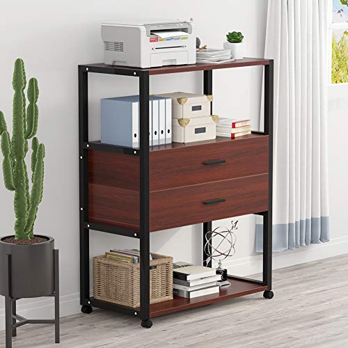 Tribesigns Mobile Printer Stand, Rolling Printer Cart with Wheels