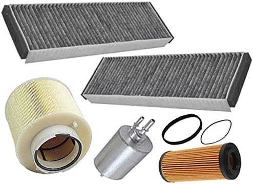 Audi A-6 6cyl (05-11) Air Oil Fuel Cabin Filtration KIT (5 pcs) GERMAN