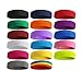Hoter Sweatband Headband Wristbands Athletic Exercise Basketball Wrist Sweatband and Headbands Moisture Wicking Sweat Absorbing Head Band 2Pcs/3Pcs