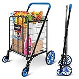 SereneLife Utility Shopping Supermarket Cart, 360