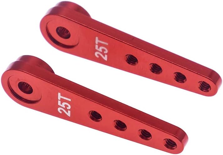 2pcs Aluminum 25T Steering Servo Arm Horn for 1/10 Redcat TRX4 Axial SCX01 Futaba