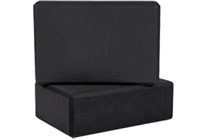 LABAUXITE Yoga Blocks 2 Pack, Lightweight Premium EVA Foam Yoga Blocks, Non Slip Supportive Foam Blocks Yoga Prop Accessories for Yoga, Pilates, Stretching and Meditation, Women Men Yogi Beginners