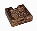 storeindya Store Indya Coaster Set of 4 Handcrafted for Drinks & Dining. Handcrafted Elephant Design Tabletop for Home Decor. Kitchen Accessories.