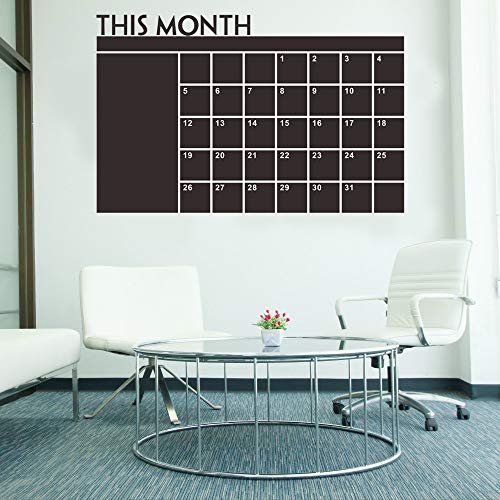 image for Iusun Sticker Iusun Christmas Month Plan Calendar Chalkboard MEMO Remo
