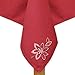 DII 100% Spun Polyester Table Top Collection, 52x70, Red, 1 Piece