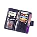 Samsung Galaxy S10 Plus Case,Galaxy S10+ Wallet Case,FLYEE 9 Card Slots High Capacity PU Leather Magnetic Protective Cover with Mirror and Wrist Strap for Galaxy S10 Plus 6.4 inch-Purple