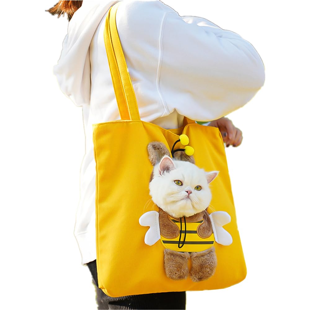 SJTJSPX Pet Carrier Bag,Dog Carrier,Pet Sling Carrier Bag for Small Dogs and Cats and Small Animals,Pet Travel Portable Bag,Hands-free Sling Cat Carrier Bag,Pet Bag for Outdoor Travel Daily Walk