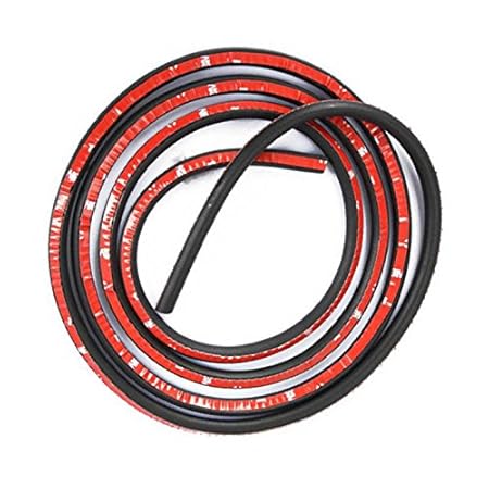 Orel_carparts 4m×12mm×14mm D-Typ Autotürdichtung Autotür Türdichtung Kantenschutz Selbstklebend Gummidichtung Gummiprofil Hoh
