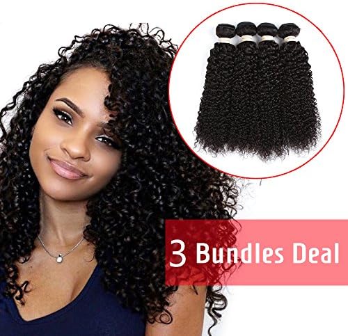 100% Brazilian Unprocessed Virgin Kinky Curly Human Hair Weave 3 Bundles 12inches Deep Curly Hair Extensions 60g Total
