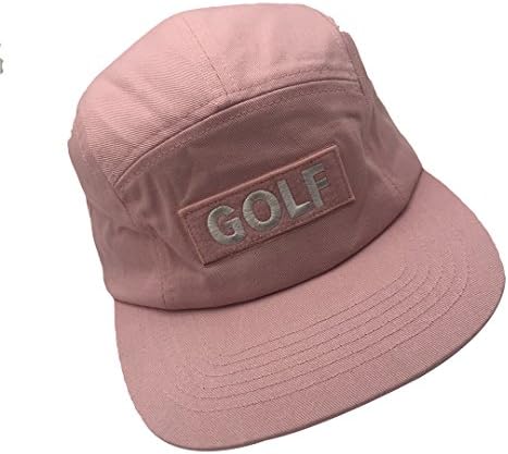 yameilin Golf 5 Panel Hat Baseball Cap Adjustable Snapback Snap Closure Unisex Pink