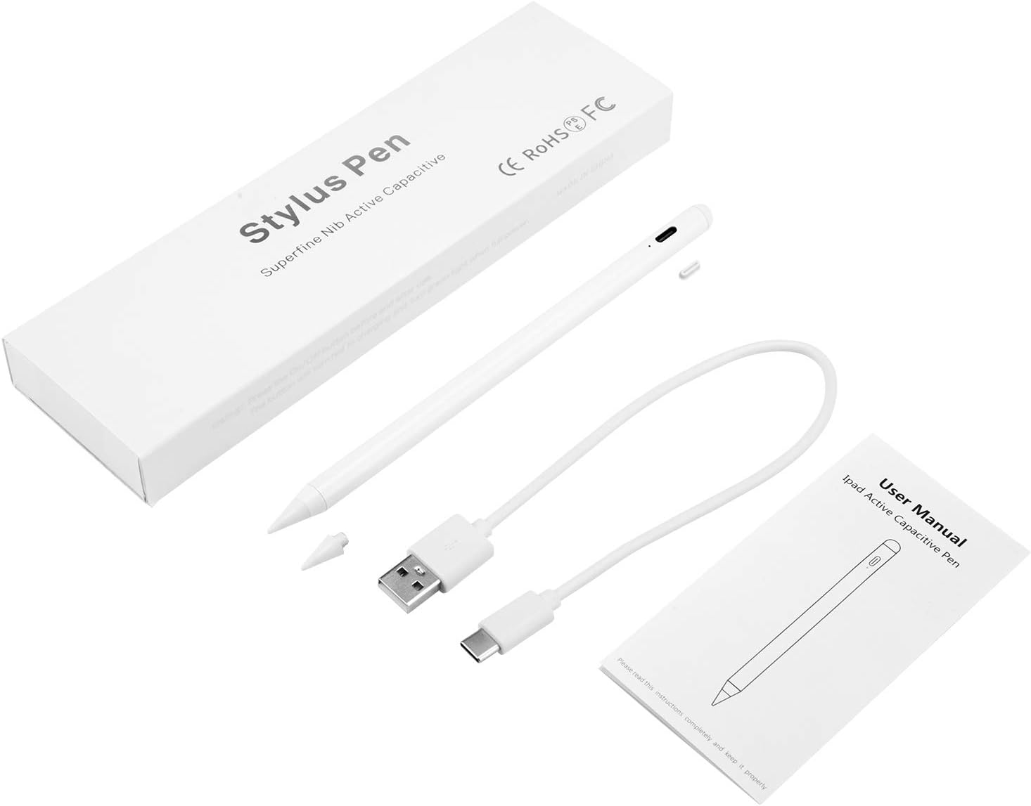 Stylus Pen Compatible with Apple iPad, iPad Pencil with No Lag, High Precision, Tilt, Palm Rejection, for iPad 6th, iPad Mini 5th, iPad Air 3rd Gen, iPad Pro (11/12.9"): Electronics