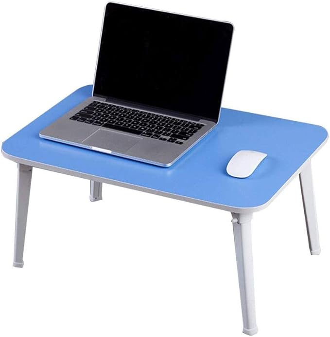ZLSP Blue Computer Desk Notebook Lazy Folding Tables Small