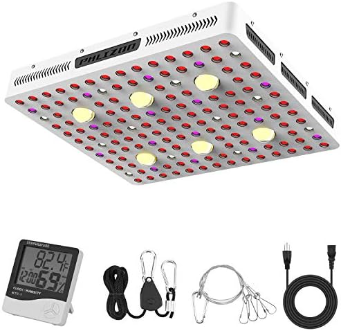 Phlizon CREE COB Series 3000W LED Plant Grow Light Full Spectrum Indoor Plants Light Growing Veg Flower CREE COB Grow Light with Monitor Adjustable Rope -3000W (Actual Power 630watt)