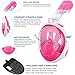 TGNAZET Full Face Snorkel Mask Kids, 180° Easy Breathe and GoPro Compatible with Anti-Fog & Anti-Leak Pink