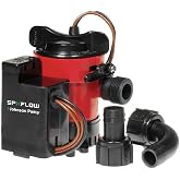 Johnson Pump 05903-00 Cartridge Combo Automatic Submersible Bilge Pump - 12V, 1000 GPH, red