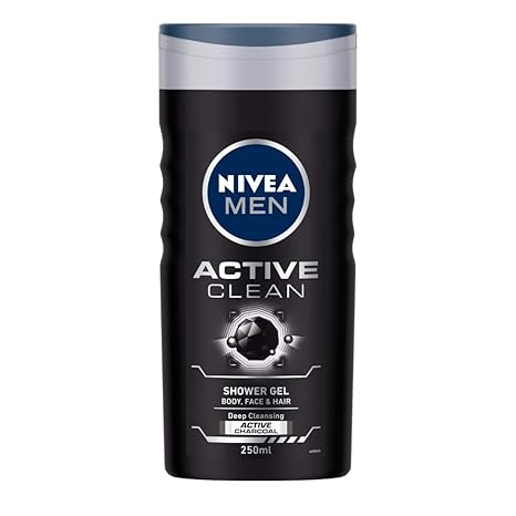 Buy Nivea Men Shower Gel Active Clean Body Wash Men 250ml