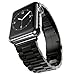 Leefrei Stainless Steel Replacement Strap Watch Band for 42mm Apple Watch Series 3 Series 2 and Series 1 - Black