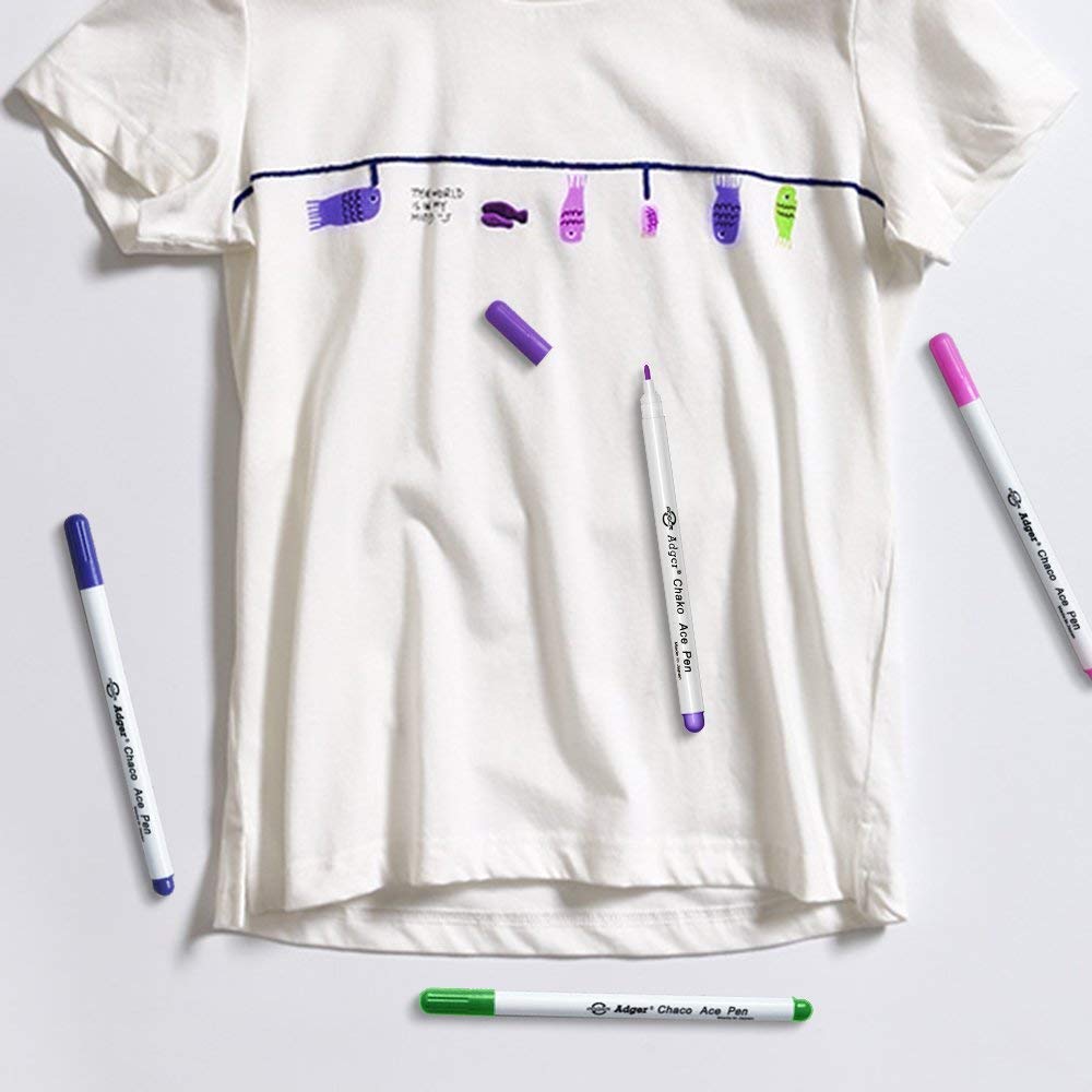 YsesoAi 15-Count 5 Color Disappearing Erasable Ink Fabric Marker Pen for Tailor's Chalk Gel pens Sewing Tools (3Pcs Each Color)