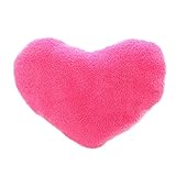 Binmer(TM)Soft Emoji Heart-Shaped Pillow Plush Toy Decorative Cushion Pillow for Home Sofa Office (Hot Pink)