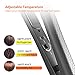 KIPOZI Ceramic Hair Straightener 1 Inch Professional Dual Voltage Flat Iron Travel Flat Iron for Hair with LCD Display Adjustable Temperature, Instant Heat Up, Black thumb 2