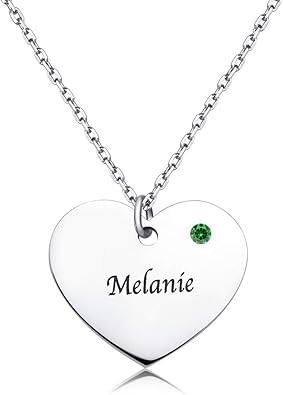 mothers necklace with names and birthstones